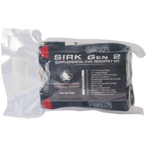 SIRK Gen 2 emergency trauma kit in a sealed plastic case.